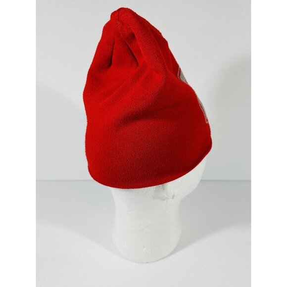 Nike Ohio State Buckeyes Toboggan Beanie Winter Ski Hat Red Columbus Adult - Picture 8 of 11